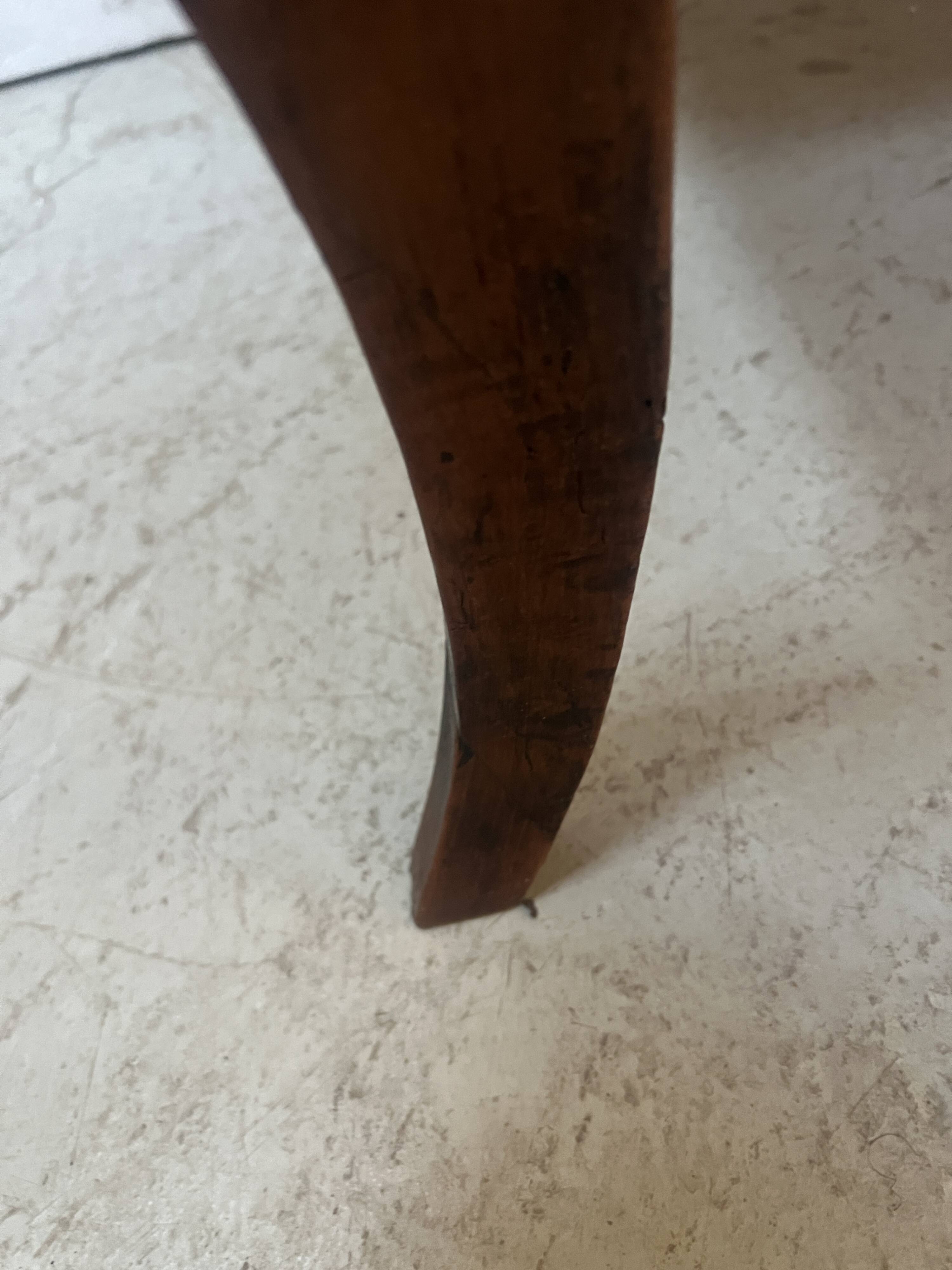 Provincial desk made of solid cherry wood, 20th century.