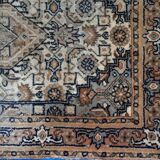 Tapis Vintage Indo-Tabriz en Laine, Années 1970, Élégance Artisanale