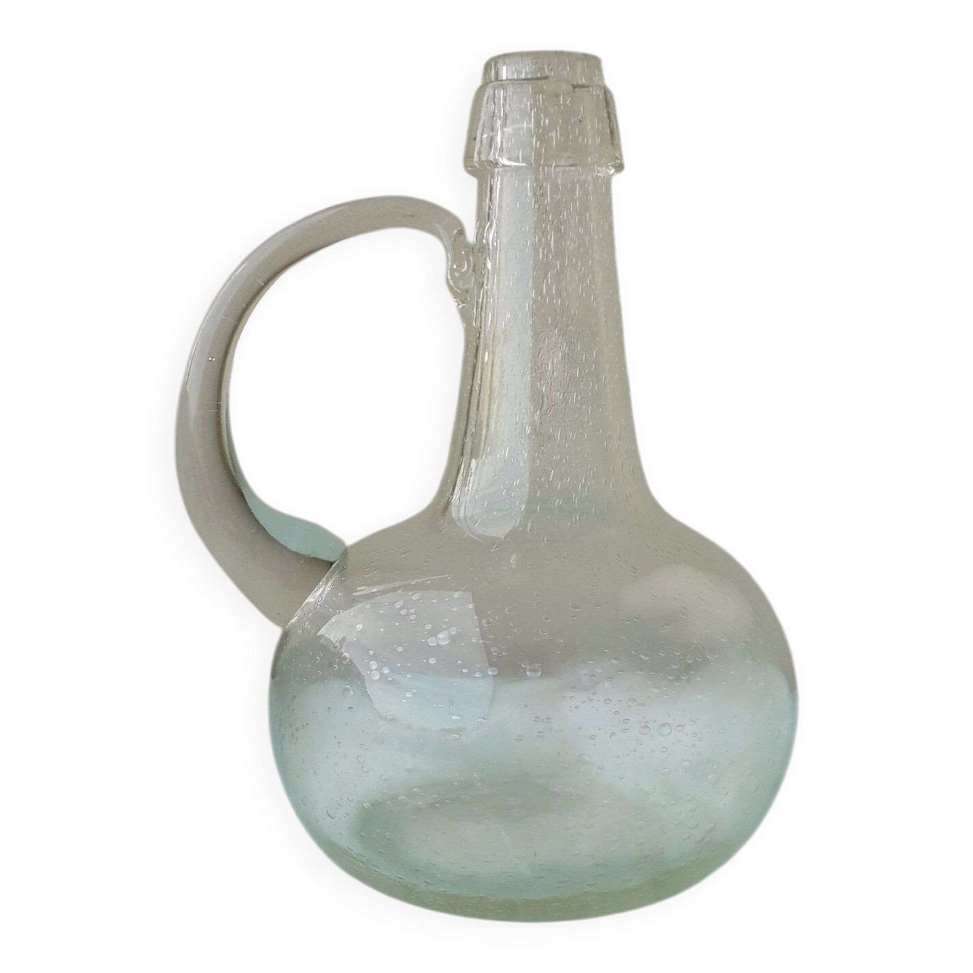 Bubble glass carafe