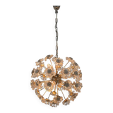 Design Space age Dandelion / Sputnik Chandelier by Preciosa, 1970s