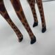 2 girafes en bois sculpté