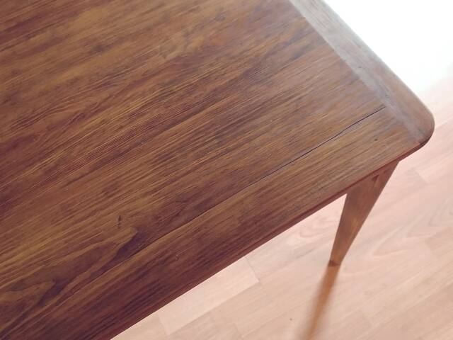 Antique farmhouse table from the early 1900s, solid wood