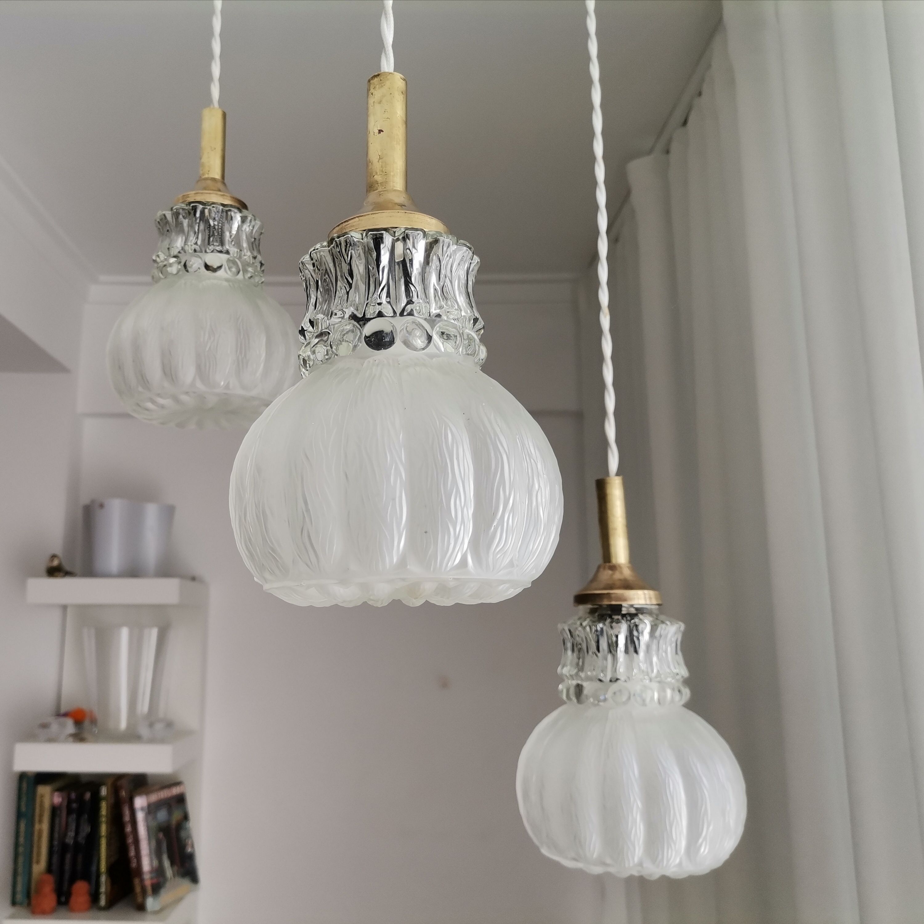 Vintage cascading chandelier hanging lamp