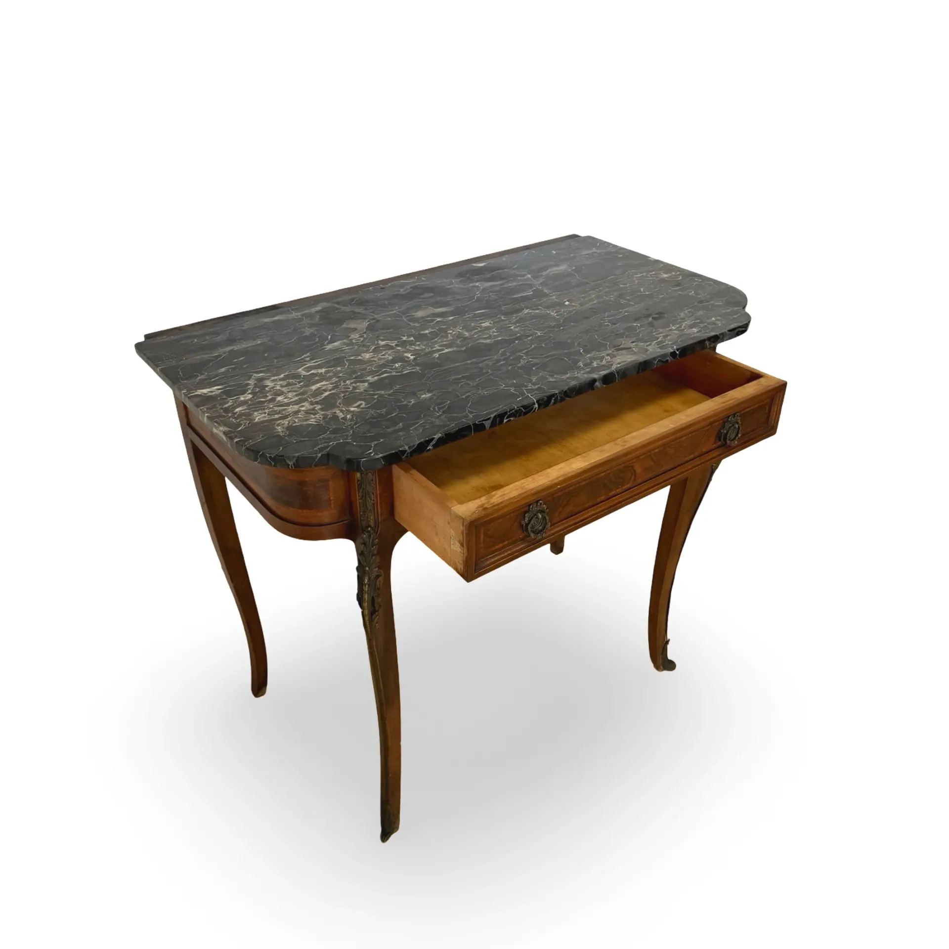 Console Table with Marble Top – 19th Century