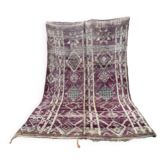 Tapis Marocain boujad violet - 214 x 350 cm