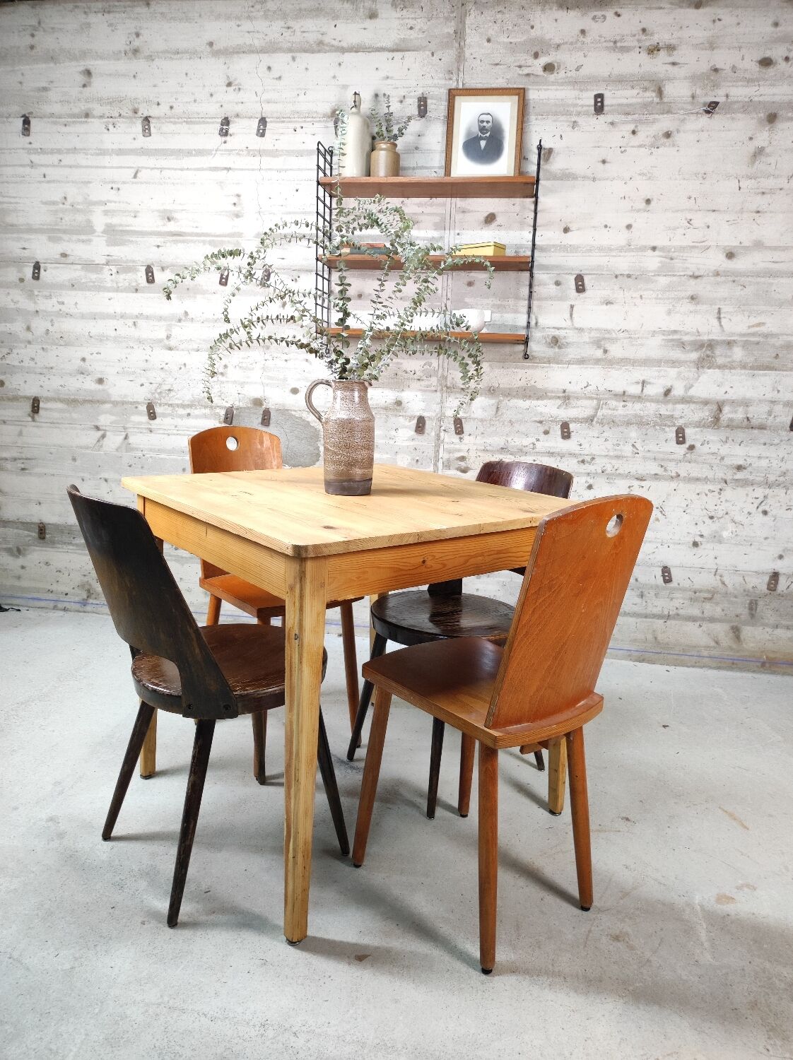 Square farmhouse table