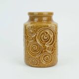 scheurich mid century VASE 1960s decor jura ochre glaze model 282-16