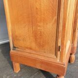 Library cabinet Art Deco columns with godrons