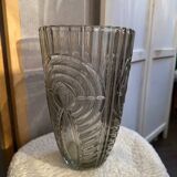 Moulded glass vase