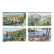 Paintings lot 4 Watercolors Travel diary Gar 1936