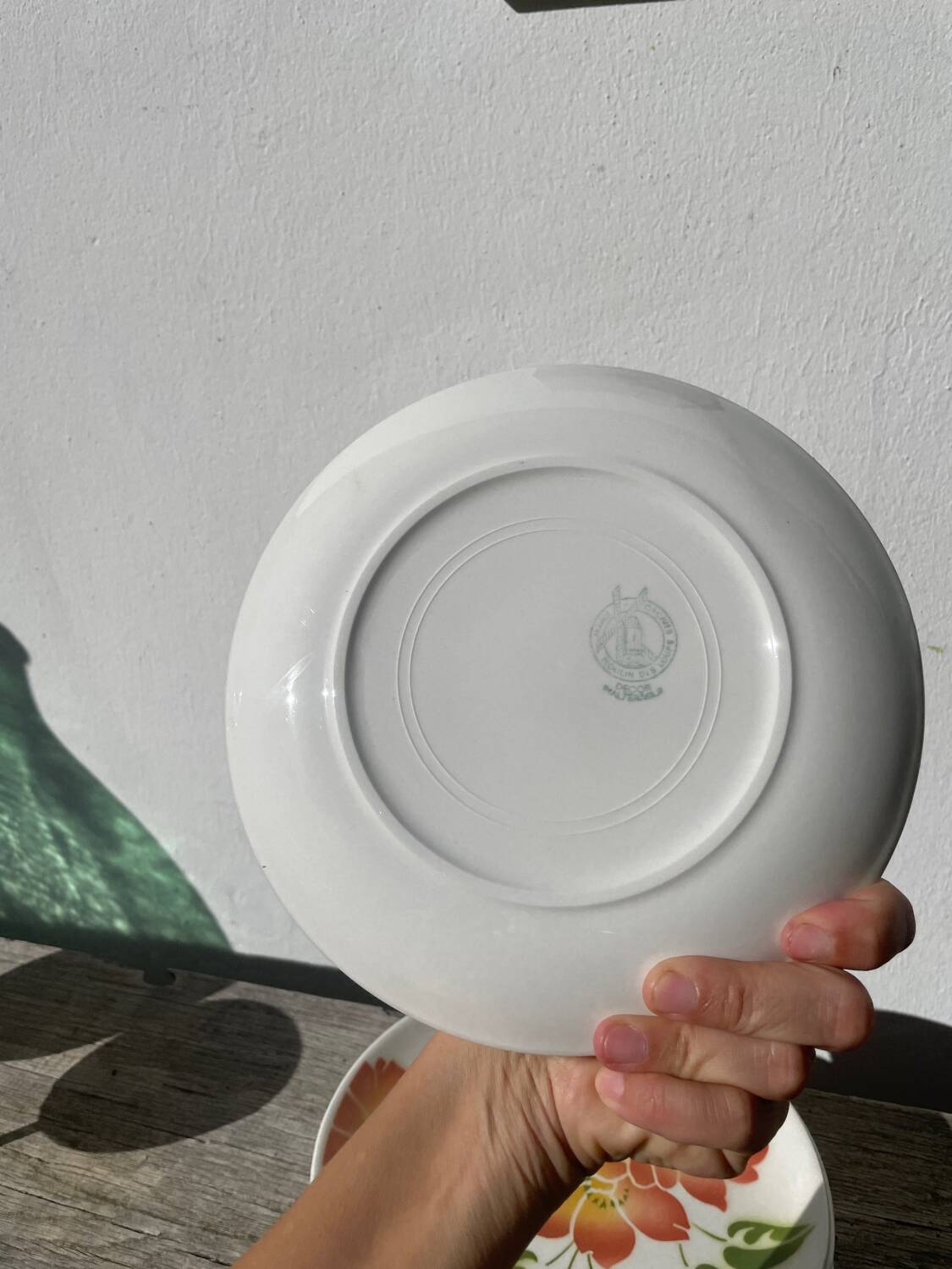 8 Moulin des Loups flower-patterned dinner plates