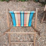 3 antique folding garden armchairs