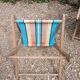 3 antique folding garden armchairs