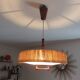 Suspension made of sisal and teak around 1960.