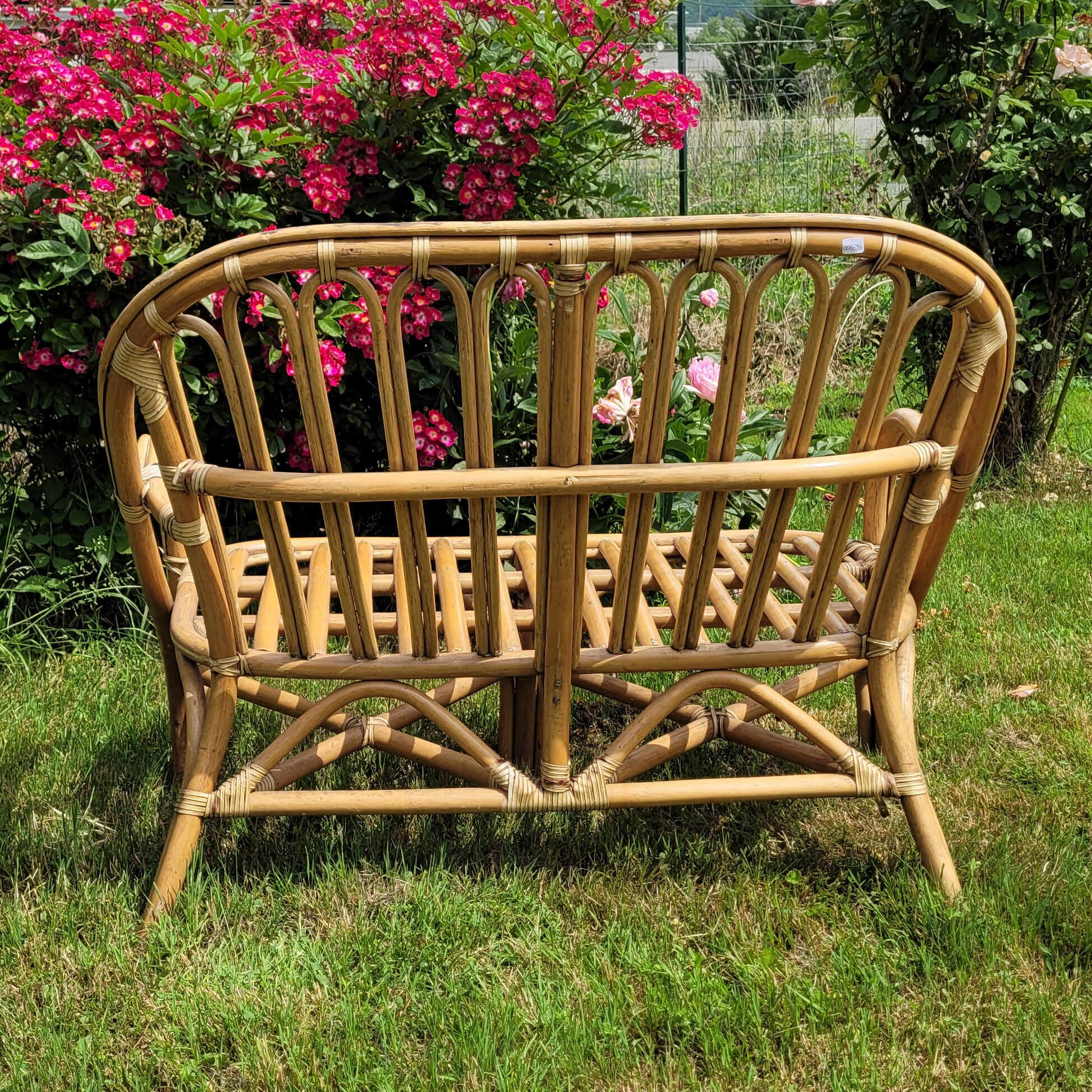 Vintage rattan garden furniture