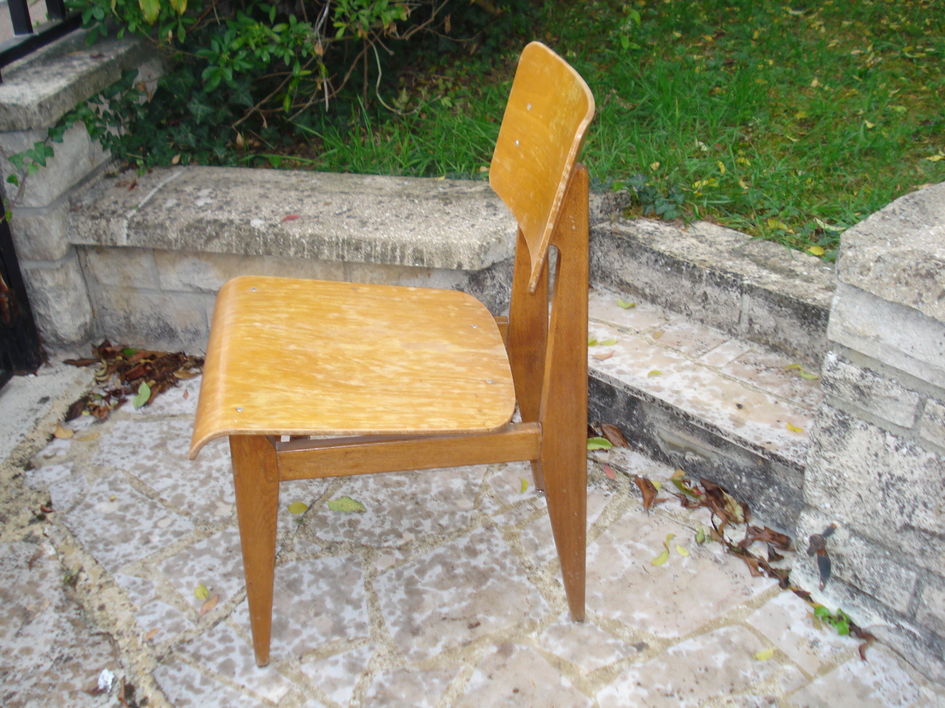 Chaise Marcel Gascoin type CD circa 1947, Arhec  1950