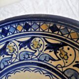 Old large oriental ceramic dish, ear 50