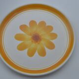 Old service 5 plates sarreguemines model roseline collection art table