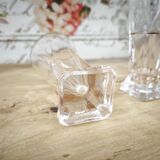 Lot de 4 verres à pastis Bistrot anciens avec marque de dosage