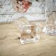 Lot de 4 verres à pastis Bistrot anciens avec marque de dosage