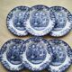 6 English porcelain dessert plates by Johnson Bros.
