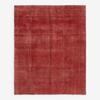 Tapis de laine rouge 1980s 316 cm x 380 cm