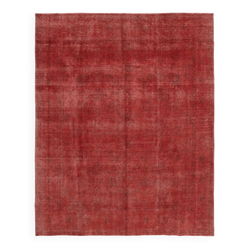 Red wool rug 1980s 316 cm x 380 cm