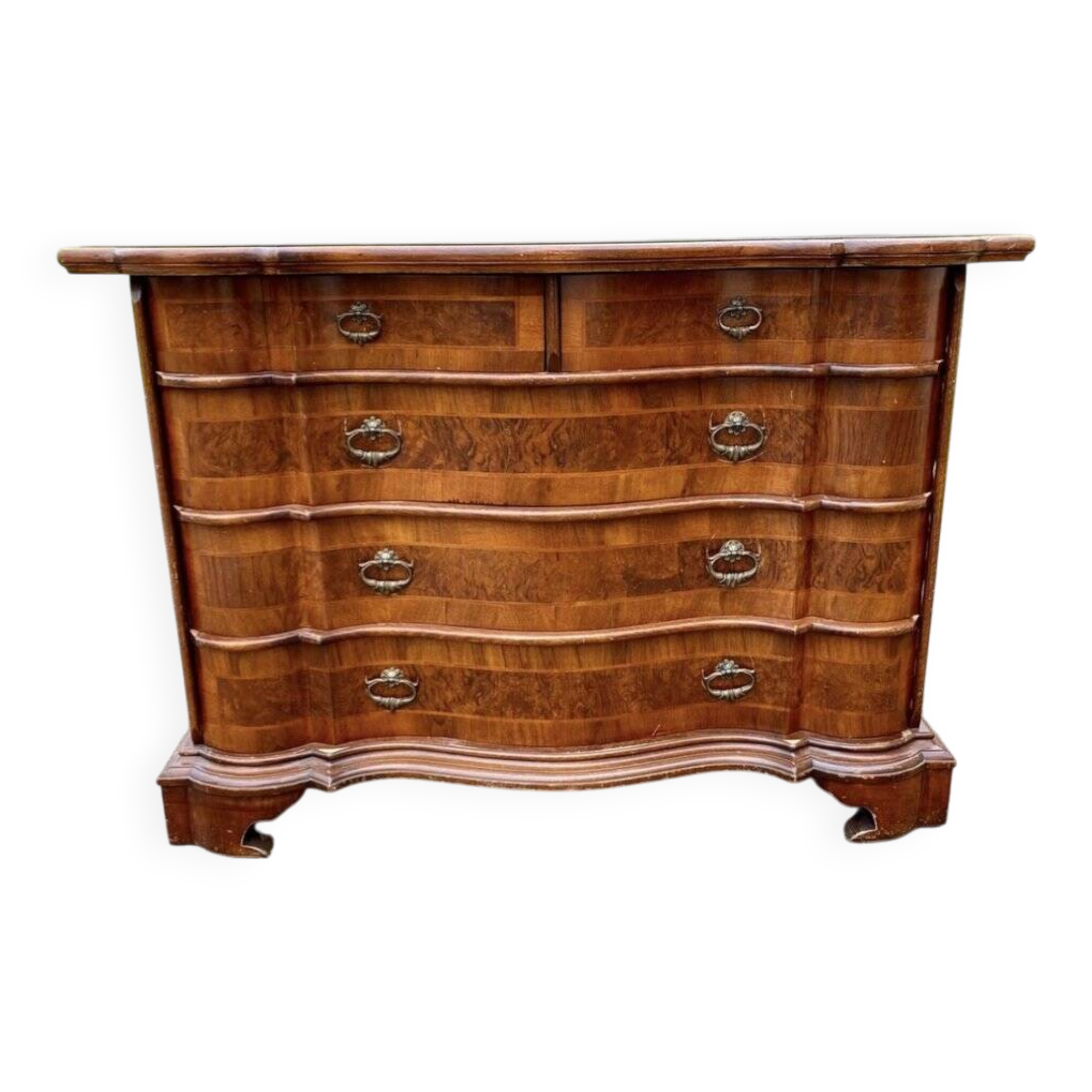 Chest of drawers with 4 drawers in walnut, Germany, 1970s
