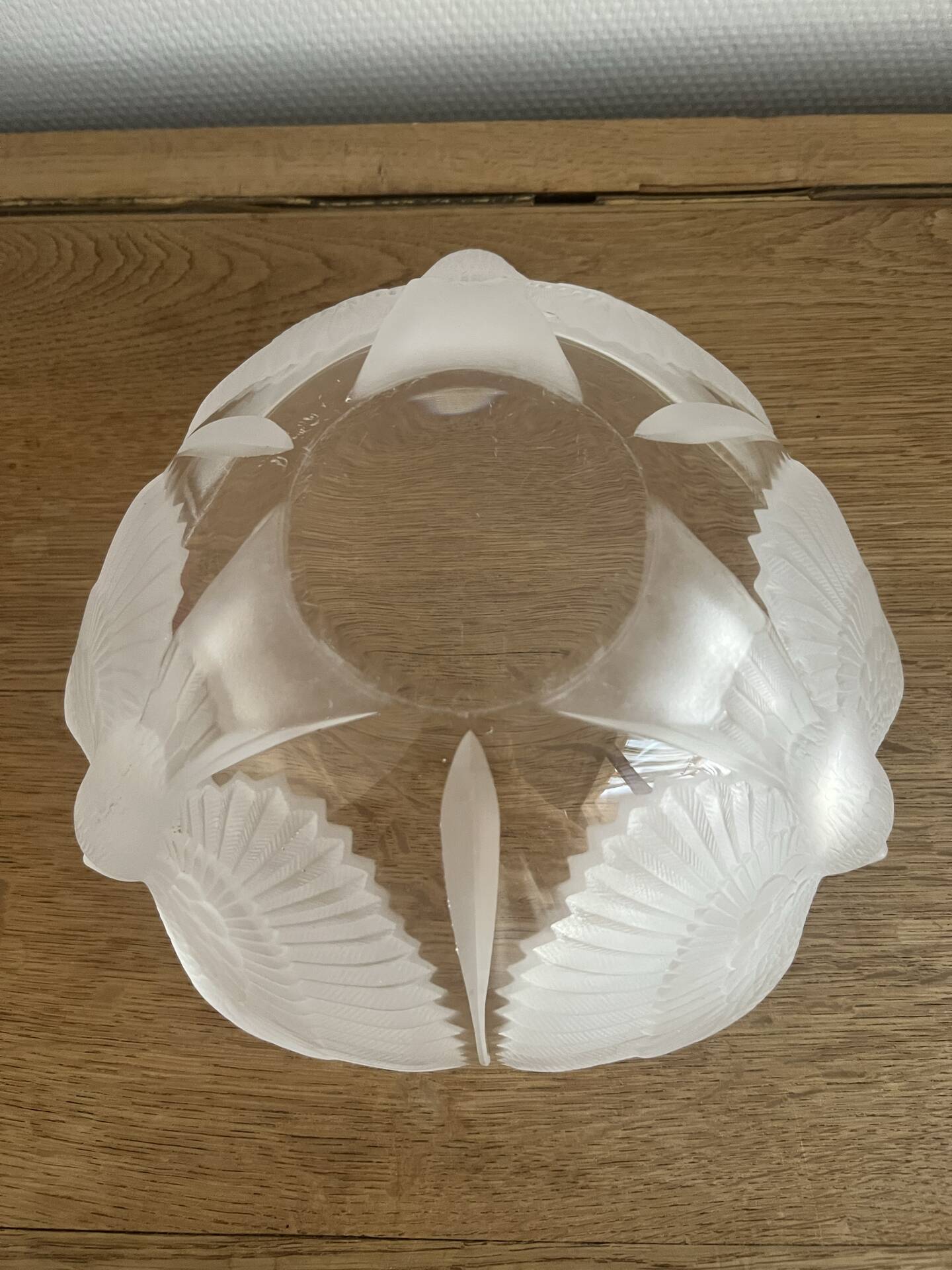 Crystal salad bowl JG Durand model Paloma