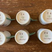 6 Hand Painted Limoges Porcelain Cups and Saucers