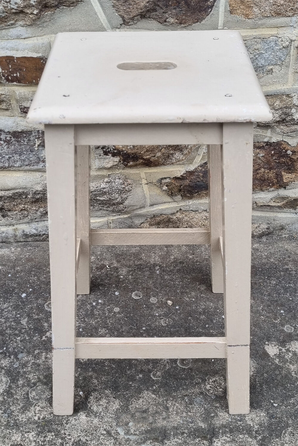 Workshop stool, vintage wood, 40