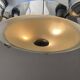 Art Deco Chrome Chandelier with Glass Bowl Shades