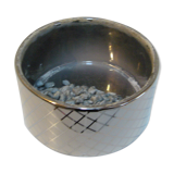 Pot à bambou ou jacinthe rond en céramique vernissée