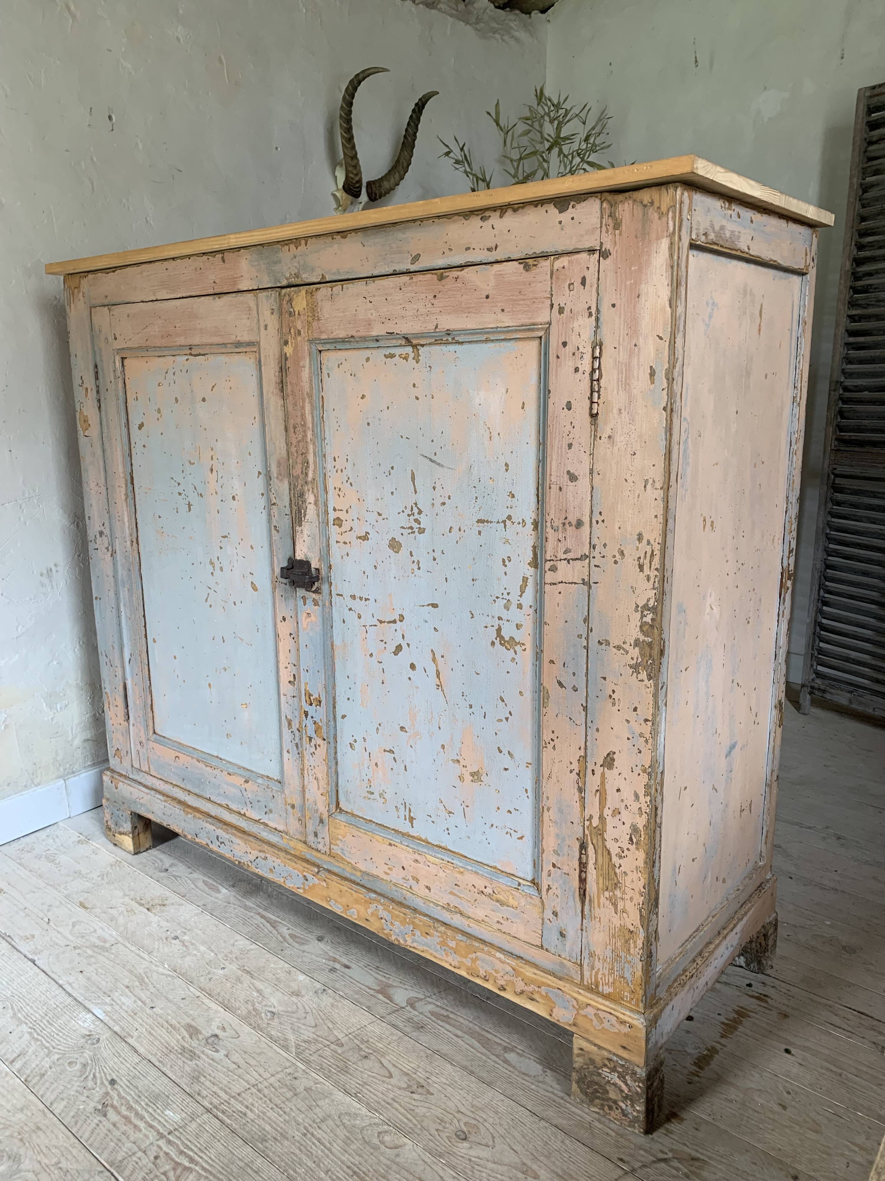 Large patinated Parisian buffet