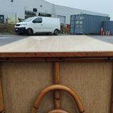 Bureau ancien en rotin