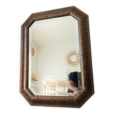 Miroir Italien octogonale biseauté style Hollywood Regency années 70/80