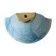 Marbled blue murano glass wall lamp