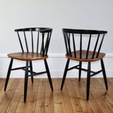 Paire de chaises scandinaves dans le goût de Tapiovaara, 1960