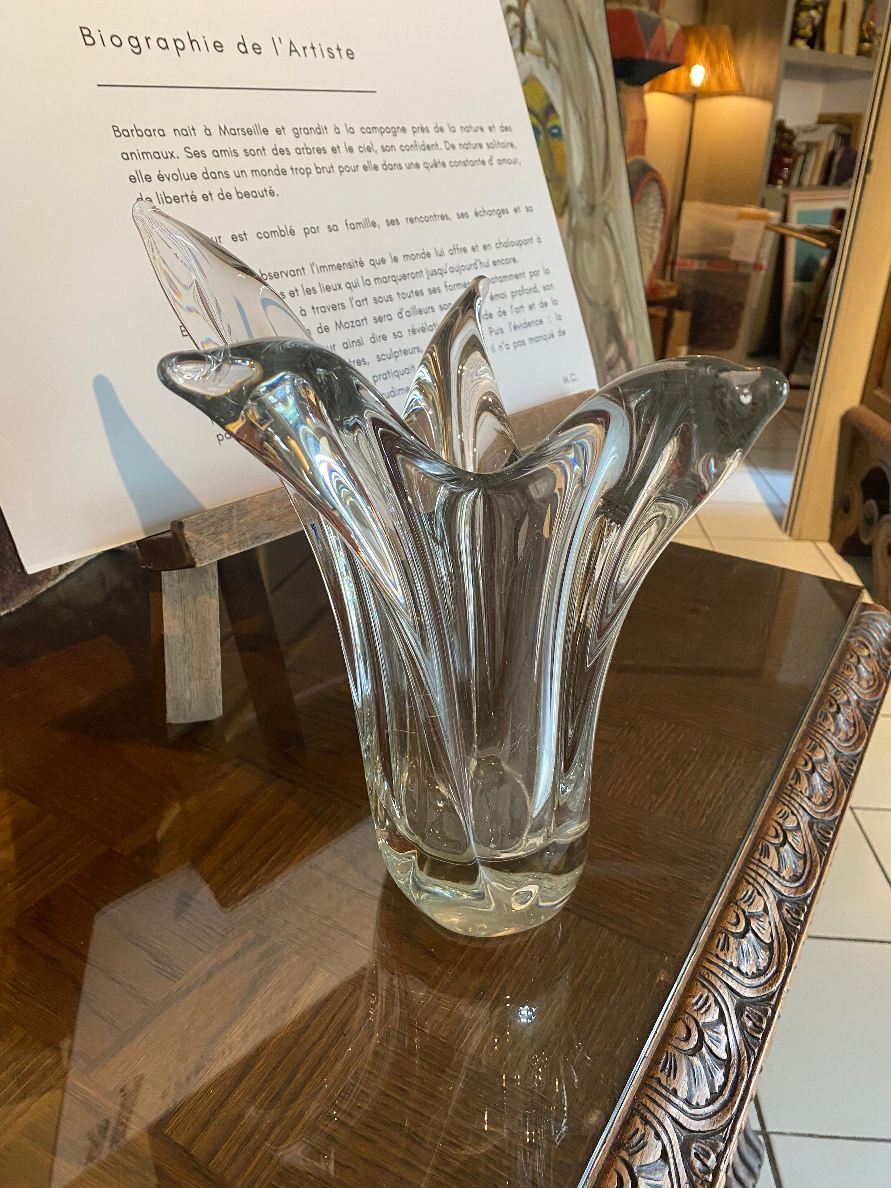 Daum crystal vase