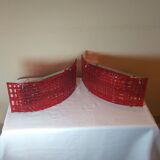 Pair of Italian sconces, 80s