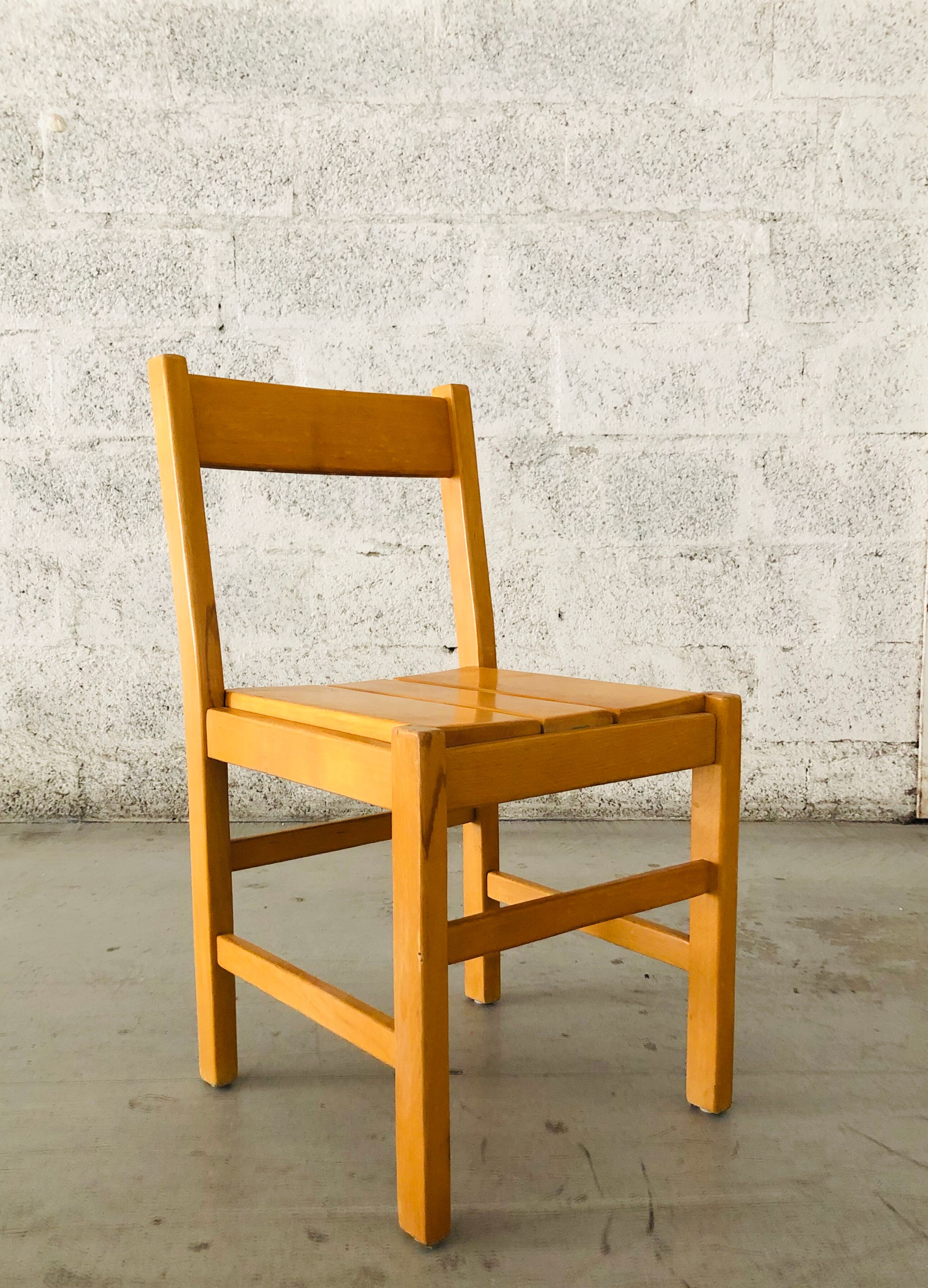 Suite of four vintage chairs