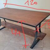 Table basse bois vintage