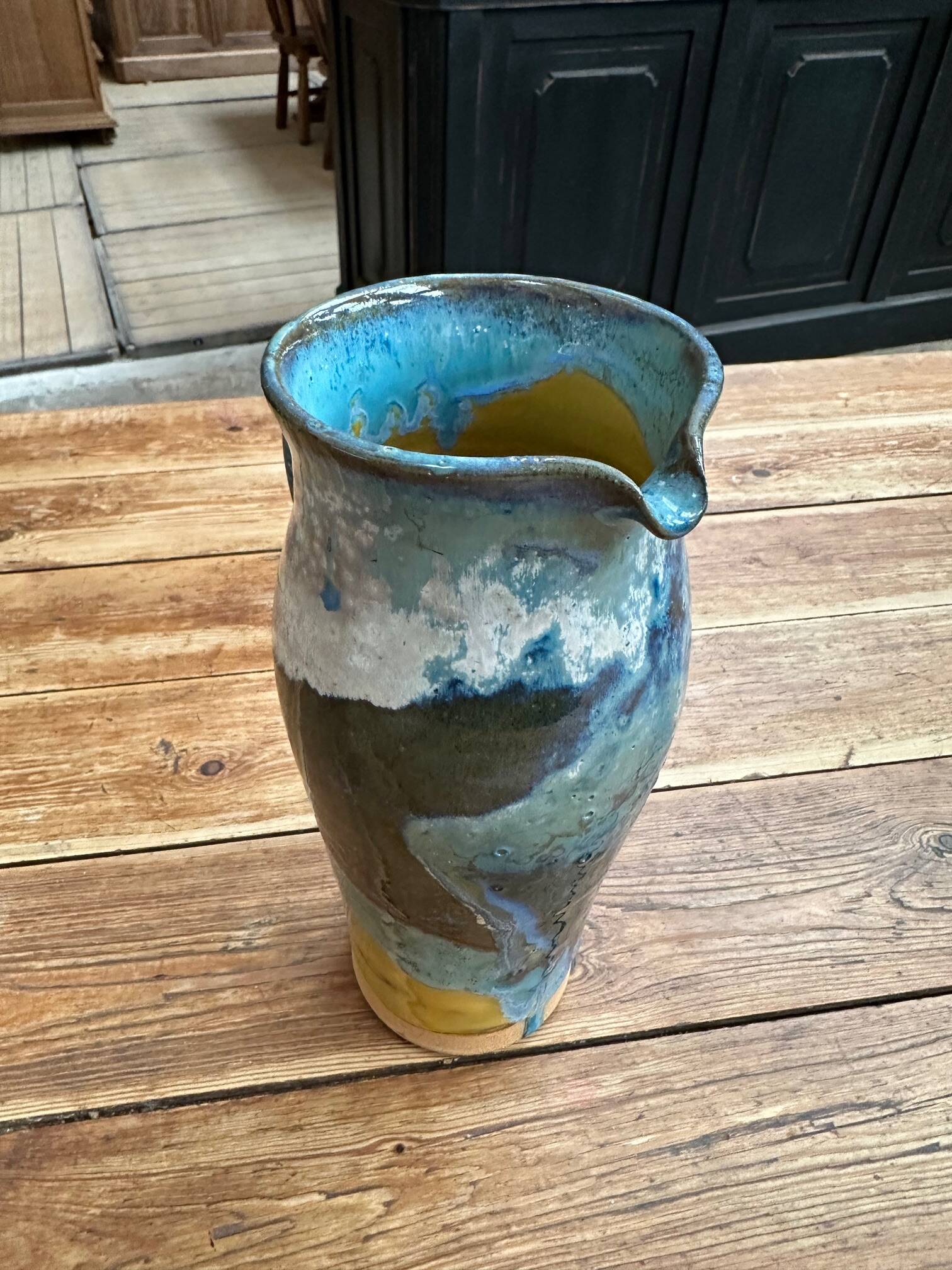 Handcrafted pottery signed by the artist