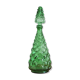 Carafe Italian bottle in vintage green empoli glass