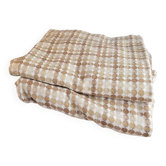 Paire de rideaux vintages en coton tissé