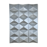 Aluminium modular wall mounted light panels 1960s
