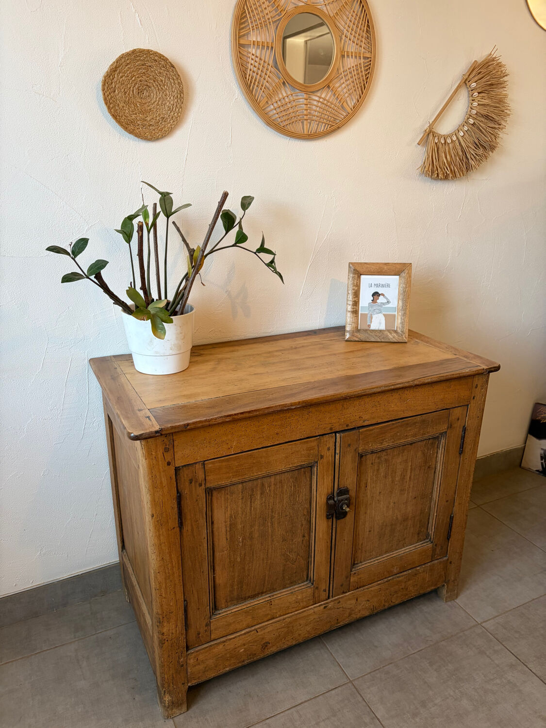 Vintage Parisian buffet in solid oak