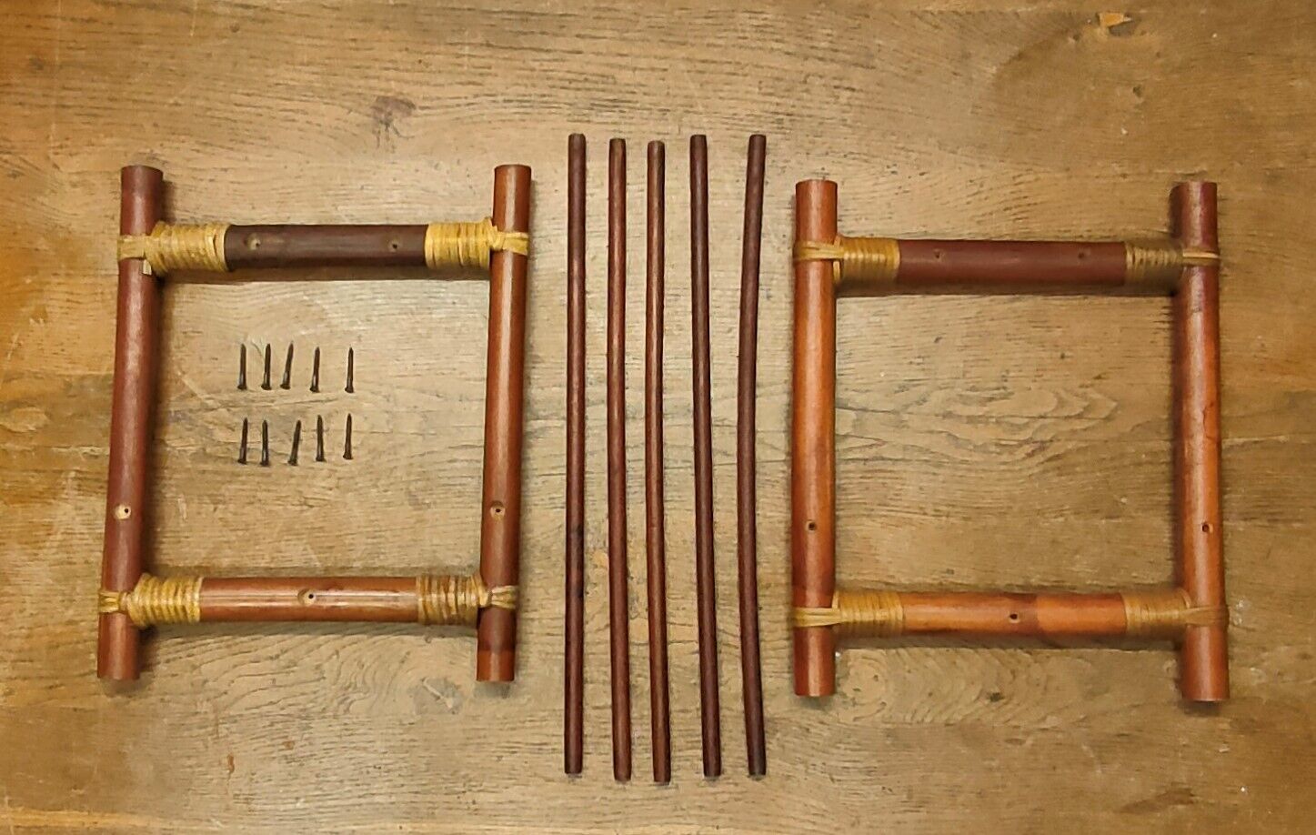 Vintage magazine holders 70's ~ rattan, burlap and wicker ~ France