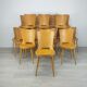Chaises bistrot brasserie Baumann modèle Dove vintage années 50