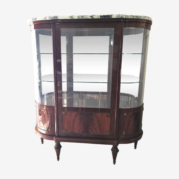 Vitrine argentier Louis XVI en acajou